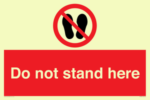 Do not stand here